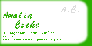 amalia cseke business card